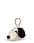 Snoopy Head Corduroy Cream keychain