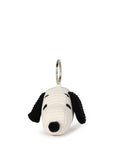 Snoopy Head Corduroy Cream keychain