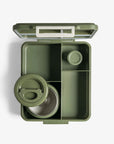 Citron Grand Lunch Box 4 Compartments with Insulated thermos