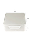 Citron Grand Lunch Box 4 Compartments with Insulated Food Jar size dimensions
