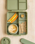 Citron Grand School Lunch Box 4 Compartments with Insulated Food Jar - Green