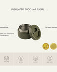 Citron Stainless Steel Insulated thermos small