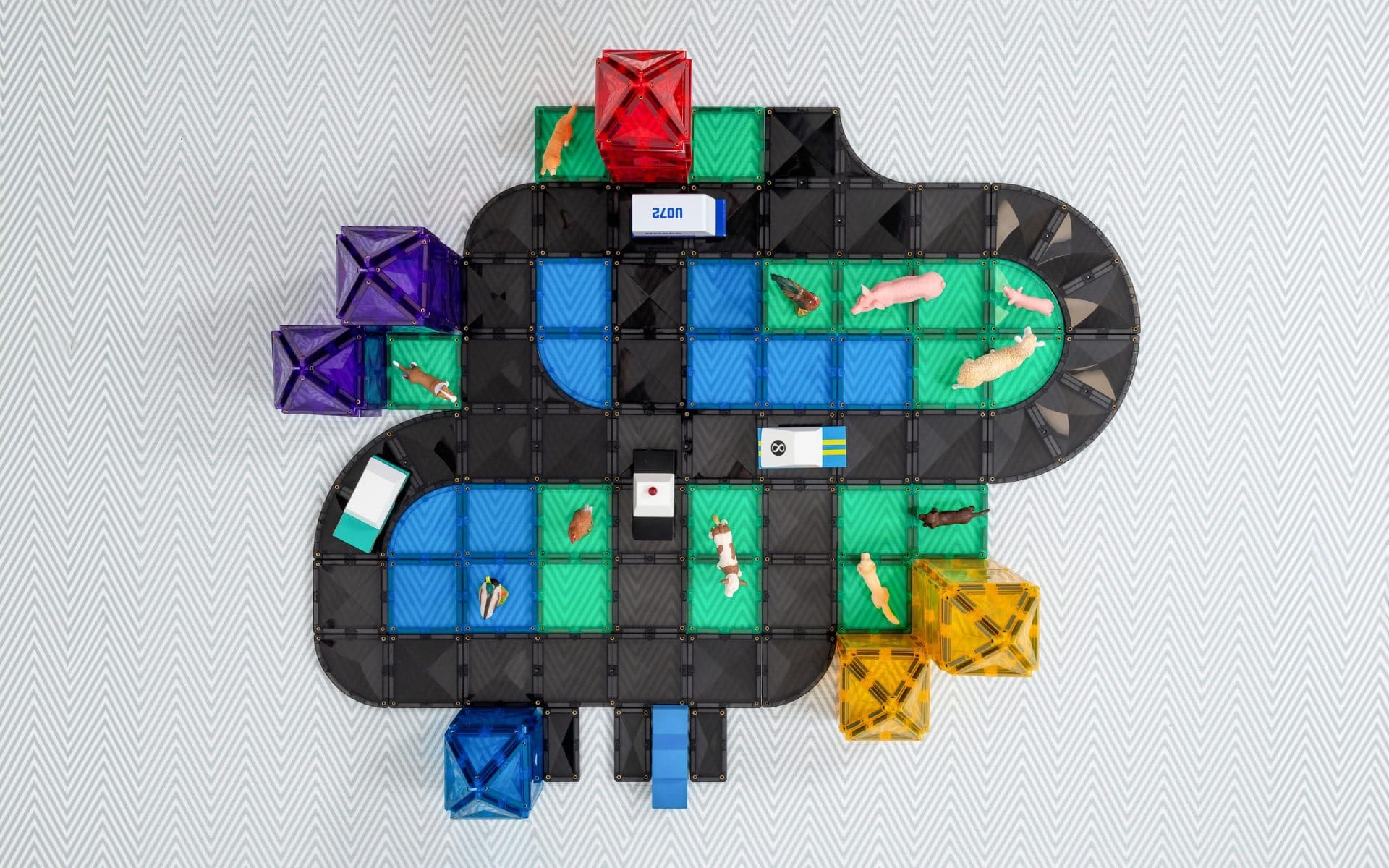 Connetix Magnetic Tiles Creative Roads Pack 48 pc