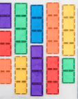 Connetix Magnetic Tiles Rainbow Rectangle Pack