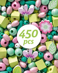 Djeco Leaves and Flowers Wooden Beads