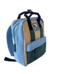 Engelite Snoopy Backpack - Small Blue Green Beige