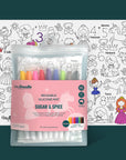 HEYDOODLE REUSABLE SILICONE PLACEMAT Sugar and Spice