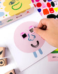 Journey of Something Wooden Stamp Kit - Cool Faces