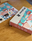 24 Piece Kids Puzzle Cat Banquet