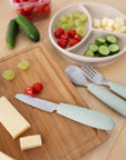 Kiddikutter Cutlery Set Peach Sage