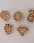 Kinfolk Pantry Mini Summer Fruit Playdough Eco Cutter Set