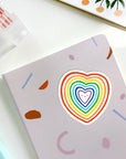 Lauren Sissons Studio Rainbow Heart Sticker