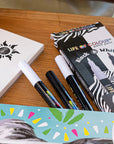 Life of Colour Black and White 1mm Fine Tip Acrylic Paint Pens