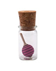 Mader Miniature Spinning Top in Glass Moonberry Pink