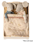 Maileg Bed Mouse Wooden off-white