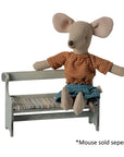 Maileg Bench Mouse Off White