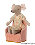 Maileg Folding Chair Mouse Rose