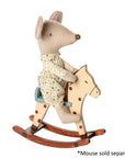 Maileg Rocking Horse Mouse Spotted