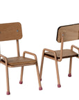 Maileg Table and Chair Set Mouse Dark Powder