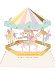 Meri Meri Carousel Stand-Up Birthday Card