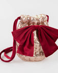Meri Meri Pink Sequin Bow Bag
