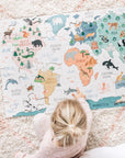 Mindful and Co World Map Floor Puzzle