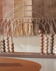 OYOY Rainbow Wooden Abacus Brown
