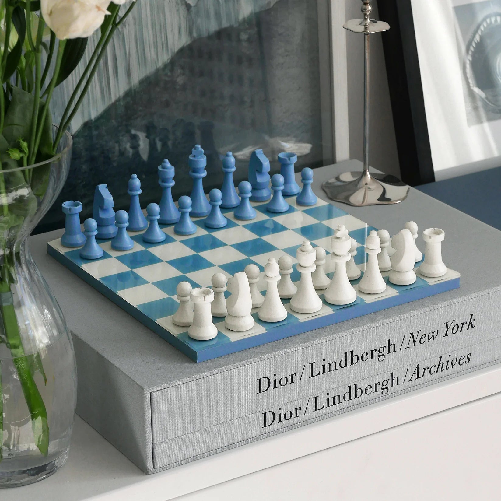 Printworks Classic Chess Dusty Blue