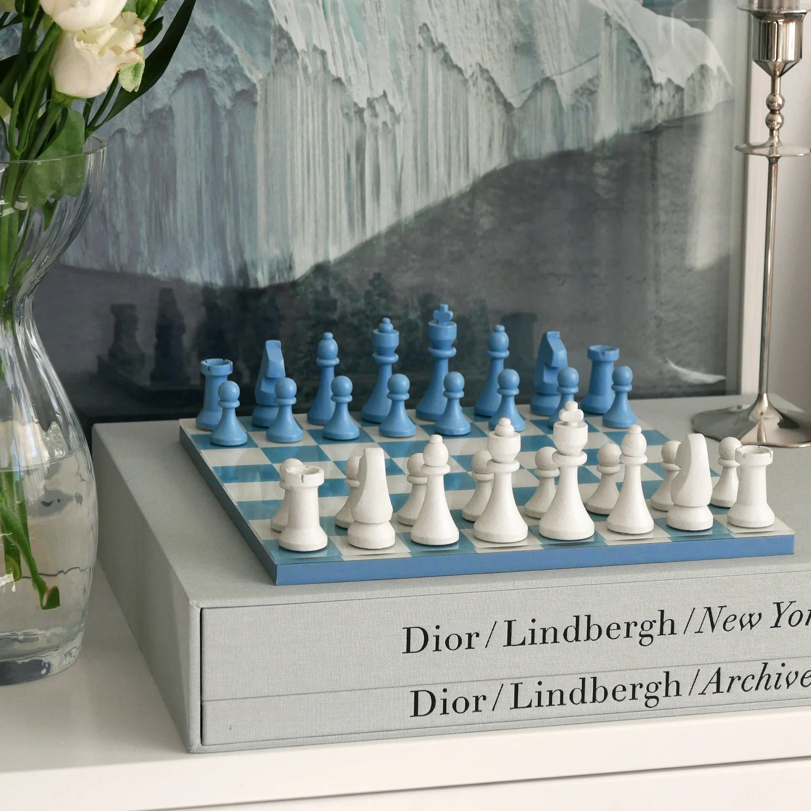 Printworks Classic Games Chess Dusty Blue