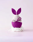 Tara Treasures Purple Easter Egg Cover with Bunny Ears