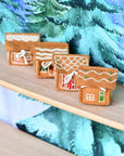 Tara Treasures Felt Gingerbread House Red Door