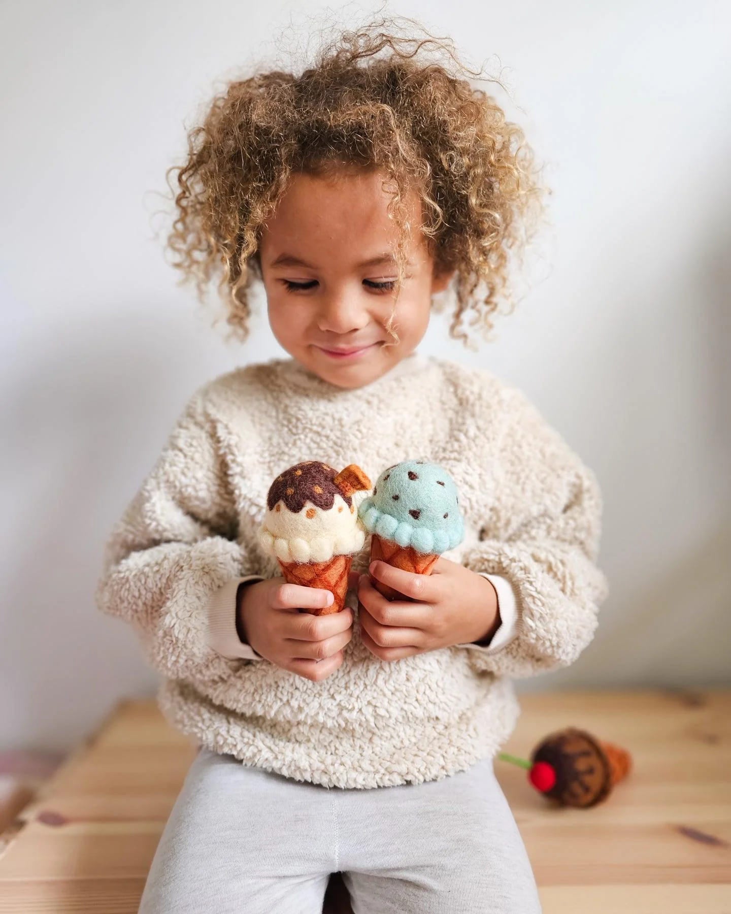 Tara Treasures Felt Mint Chocolate Chip Ice Cream – Little Junior Co