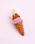 Tara Treasures Felt Neapolitan (Harlequin) Ice Cream