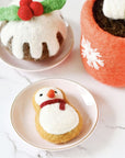 Tara Treasures Felt Snowman Cookie