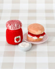 Tara Treasures Felt Strawberry Jam and Scones Set