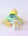 Tara Treasures Felt Surprise Egg with Rainbow Unicorn Inside