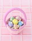 Tara Treasures Petite Pink Felt Easter Basket