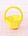 Tara Treasures Petite Yellow Felt Easter Basket