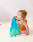 Sarah's Silks Silk and Wood Teethers Sea