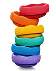 Stapelstein Balance Stepping Stones - Original Grow, Set of 6, Rainbow from Australia