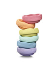 Stapelstein Balance Stepping Stones Original Rainbow Pastel Set of 6 Minis