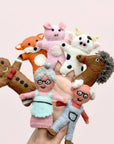 Tara Treasures Gingerbread Man Story, Finger Puppet Set