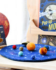 Tara Treasures Solar System Outer Space Play Mat with Felt Planets