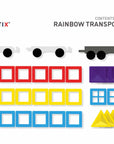 Connetix Tiles Rainbow Transport Pack