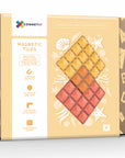 Connetix Magnetic Tiles 2 Piece Base Plate Lemon & Peach Pack