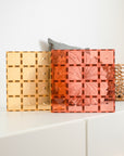 Connetix Magnetic Tiles 2 Piece Base Plate Lemon & Peach Pack