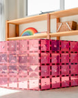 Connetix Magnetic Tiles 2 Piece Base Plate Pink & Berry Pack