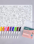 HEYDOODLE REUSABLE SILICONE PLACEMAT Sugar and Spice