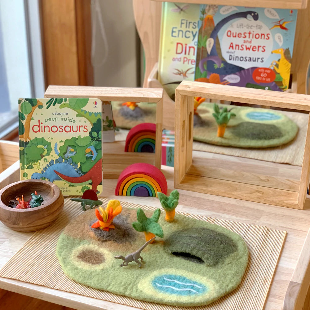 Tara Treasures Dinosaur Land Felt Play Mat Playscape