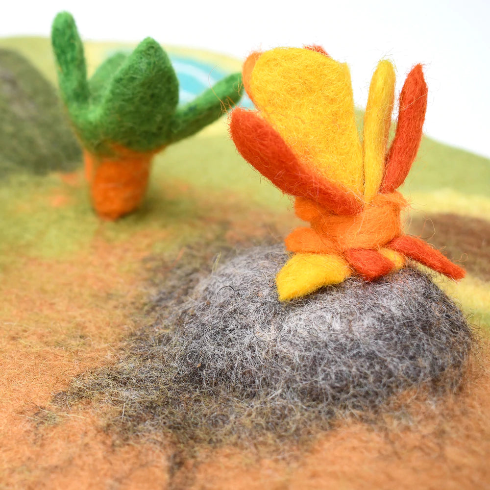 Tara Treasures Dinosaur Land Felt Play Mat Playscape